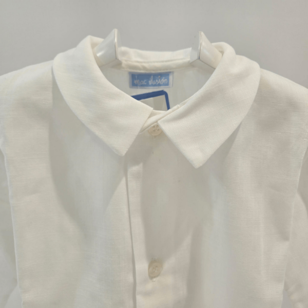 Conjunto niño dos piezas blanco camel Mac Ilusión verano