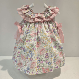 Vestido rosa nude lazos Carmen Taberner verano