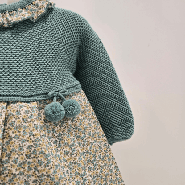 Vestido cuerpo punto recogidas Juliana invierno