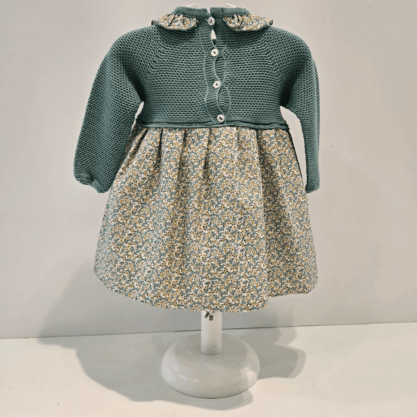 Vestido cuerpo punto recogidas Juliana invierno