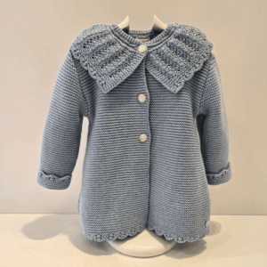 Abrigo punto azul rivera alegría Paz Rodríguez invierno