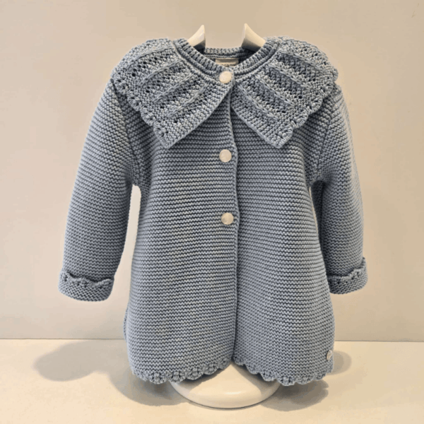 Abrigo punto azul rivera alegría Paz Rodríguez invierno