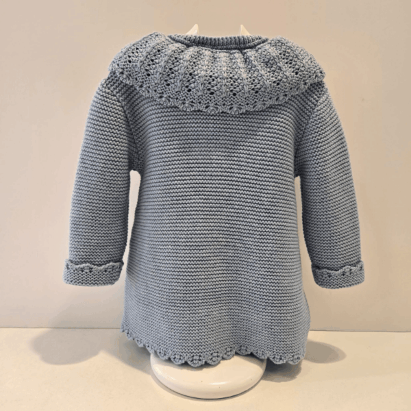 Abrigo punto azul rivera alegría Paz Rodríguez invierno