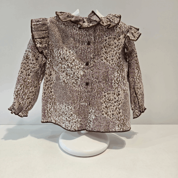 Blusón mas cubre marrón erizo Lolittos otoño-invierno 25-26