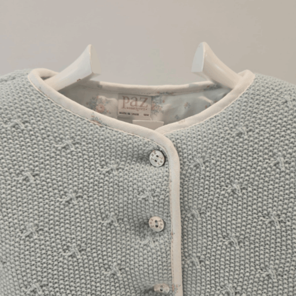 Chaquetón combinado niña Paz Rodríguez semilla invierno