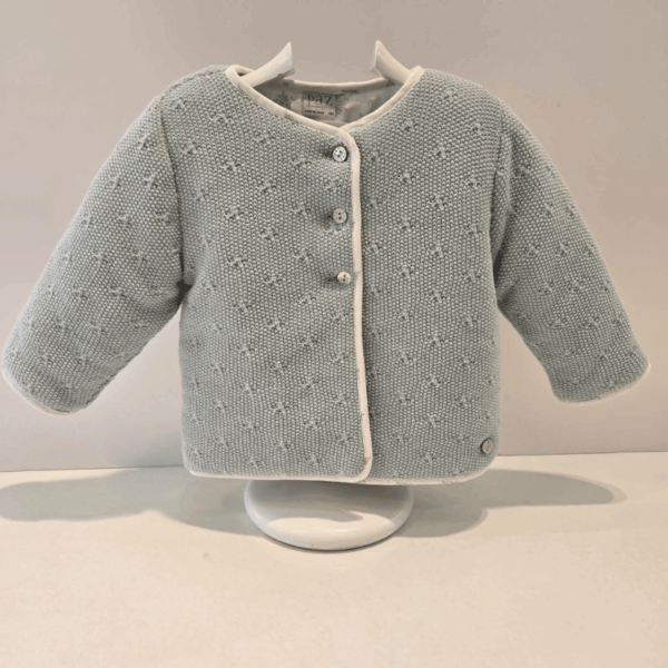 Chaquetón combinado niña Paz Rodríguez semilla invierno
