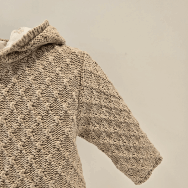 Chaquetón poni punto algodón cachemir Paz Rodríguez invierno