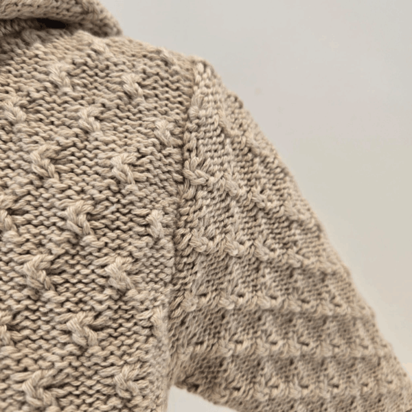 Chaquetón poni punto algodón cachemir Paz Rodríguez invierno