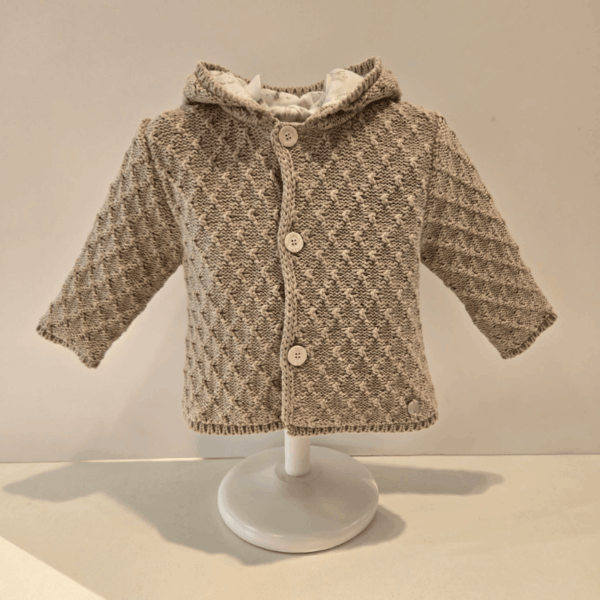 Chaquetón poni punto algodón cachemir Paz Rodríguez invierno