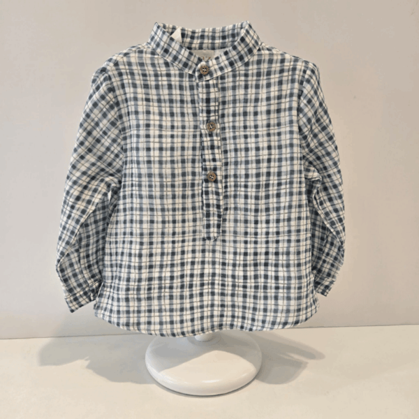 Conjunto camisa cuadros pantalón Paz Rodríguez invierno