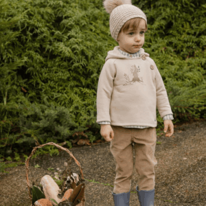 Conjunto cuadros camisa pantalón setitas Paz Rodríguez invierno