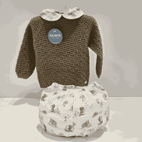 Conjunto niño pantalón jersey animalitos Juliana invierno