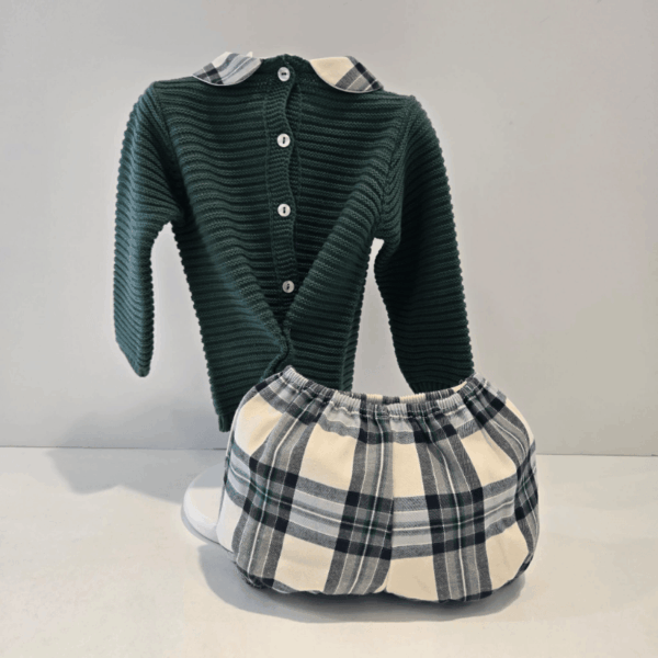 Conjunto niño pantalón jersey oso verde Juliana invierno