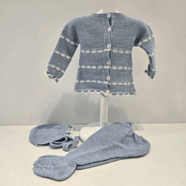 Jersey polaina y gorrito pasacintas Juliana invierno