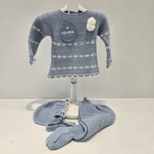 Jersey polaina y gorrito pasacintas Juliana invierno