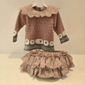 Jubón mas cubre borreguito niña Lolittos otoño invierno
