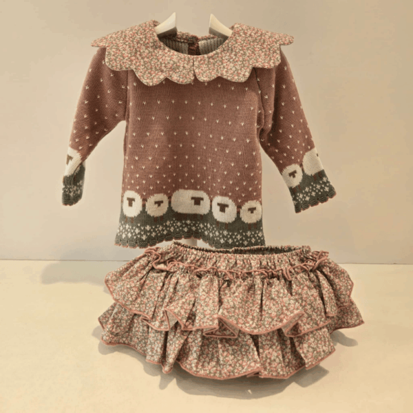 Jubón mas cubre borreguito niña Lolittos otoño invierno