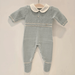 Pelele niño con pie semilla Paz Rodríguez invierno