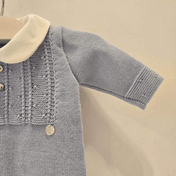 Pelele niño pie-cuello modelo erizos Paz Rodríguez invierno