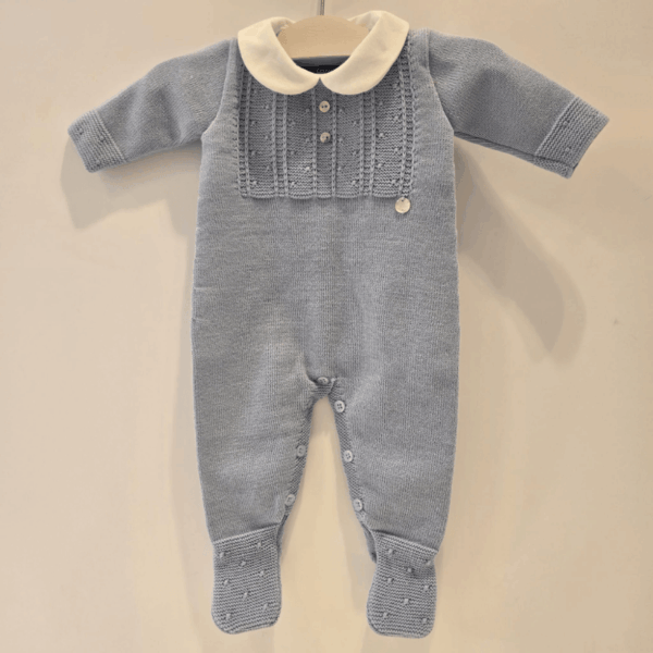 Pelele niño pie-cuello modelo erizos Paz Rodríguez invierno