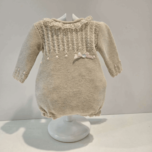 Pelele punto niña alegría algodón cachemir Paz Rodríguez invierno