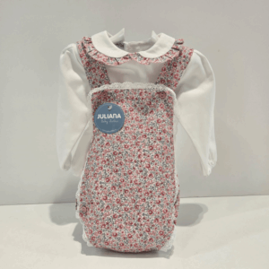 Peto con camisa florecillas niña Juliana invierno