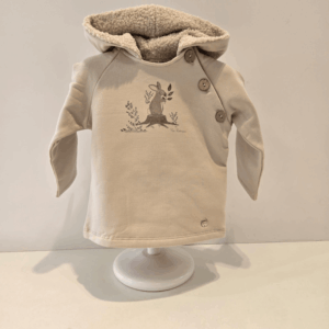 Sudadera felpa arena pompón Paz Rodríguez invierno