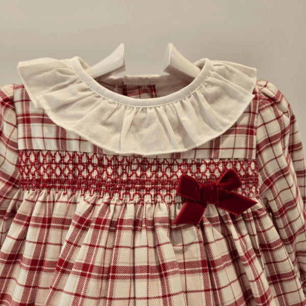 Vestido cuadros acebo Paz Rodríguez otoño invierno - Imagen 3