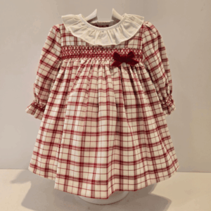 Vestido cuadros acebo Paz Rodríguez otoño invierno