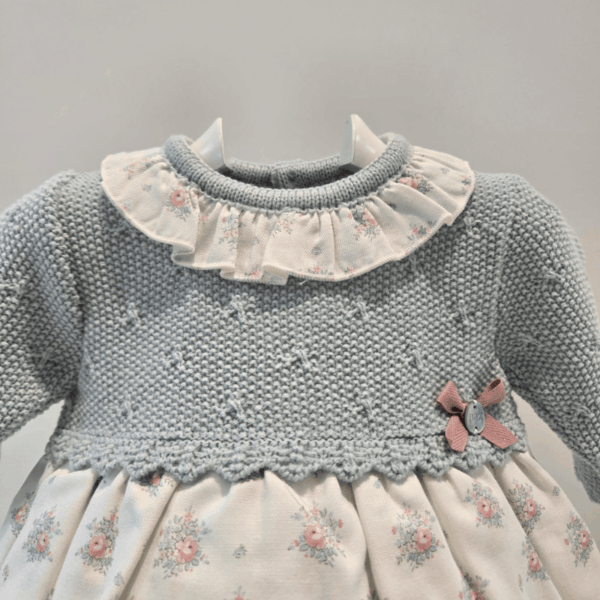Vestido de punto y tela semilla de Paz Rodríguez invierno - Imagen 4