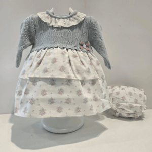 Vestido de punto y tela semilla de Paz Rodríguez invierno