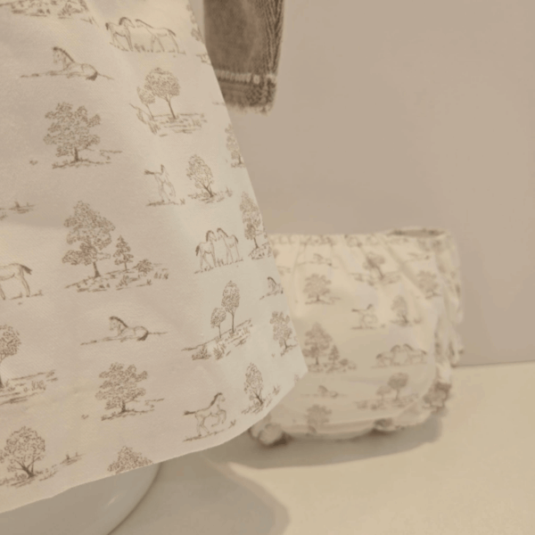Vestido en punto y tela pony Paz Rodríguez invierno