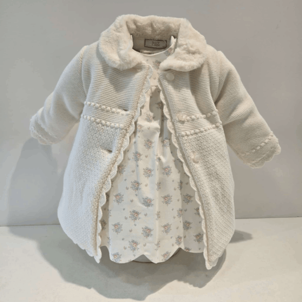 Vestido estampado flores semilla Paz Rodríguez invierno