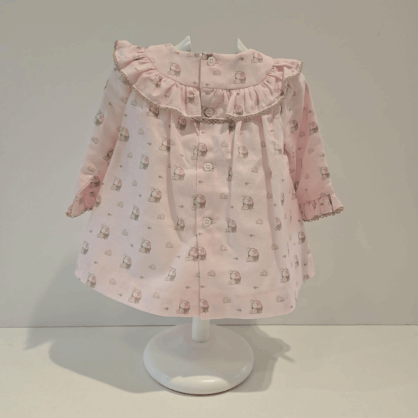 Vestido rosa estampado pascua Paz Rodríguez invierno