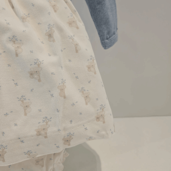 Vestido tela cuerpo de punto koala de Paz Rodríguez invierno