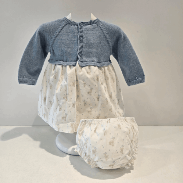 Vestido tela cuerpo de punto koala de Paz Rodríguez invierno