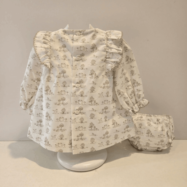 Vestido tela estampada pony Paz Rodríguez invierno