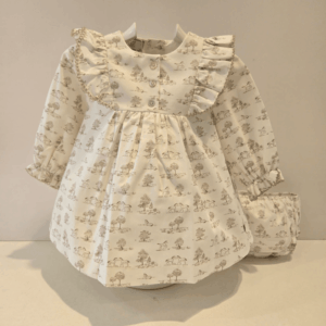 Vestido tela estampada pony Paz Rodríguez invierno
