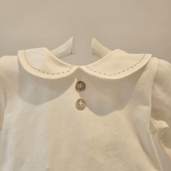 Body punto circular pespunte angora Paz Rodríguez invierno