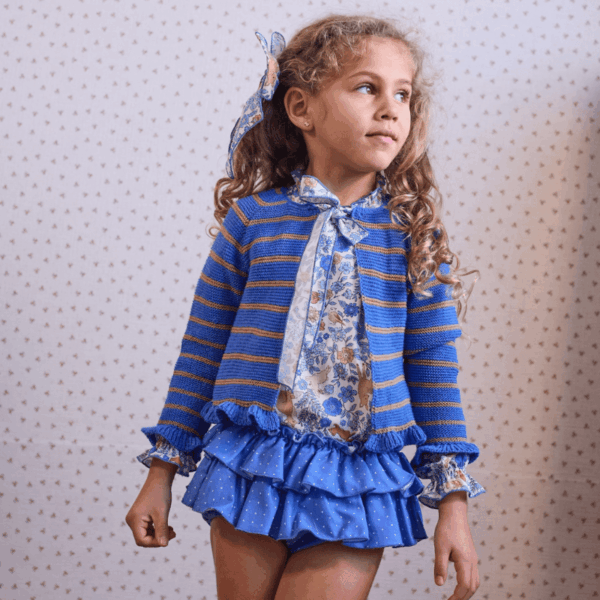 Chaqueta 3/4 azul children chocolate La Martinica invierno 26