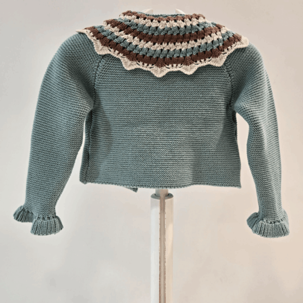 Chaqueta 3/4 cuello bordado bichitos La Martinica invierno 26