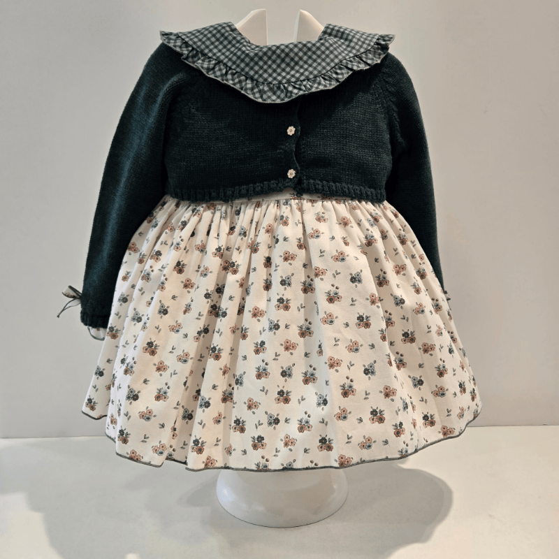 Chaqueta niña corto verde petit & flower La Martinica invierno