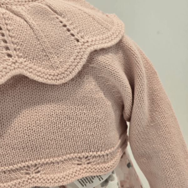 Chaqueta rosa palo colección pompón Martin Aranda invierno