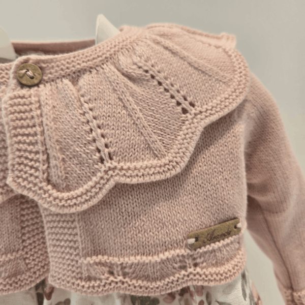 Chaqueta rosa palo colección pompón Martin Aranda invierno