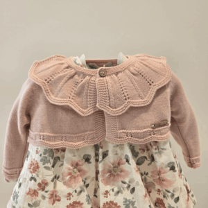 Chaqueta rosa palo colección pompón Martin Aranda invierno
