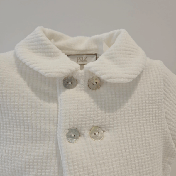 Chaquetón tundosado relieve ternura Paz Rodríguez invierno - Imagen 3