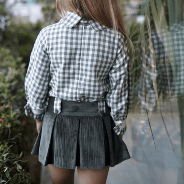 Conjunto blusa con falda-short Dafne Noma Fernández invierno