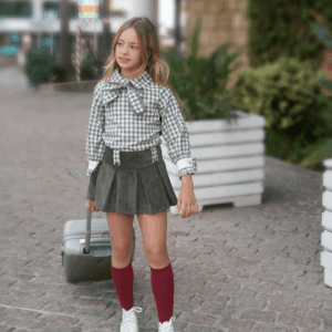 Conjunto blusa con falda-short Dafne Noma Fernández invierno