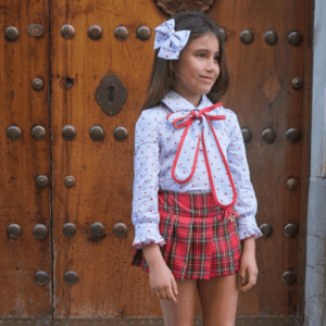 Conjunto blusa y falda short Iris Noma Fernández invierno