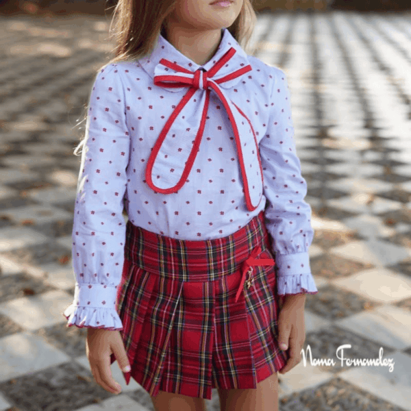 Conjunto blusa y falda short Iris Noma Fernández invierno - Imagen 4